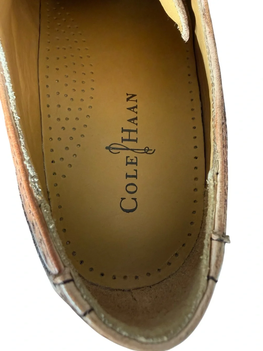 Cole Haan Air Madison Wingtip Oxford Brown Leather Shoes 11M
